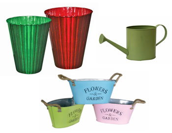 Galvanized Pots & Planters